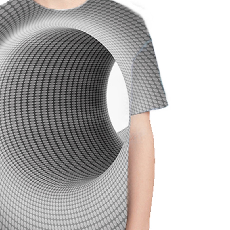 Boys 3D Optical Illusion T shirt Short Sleeve 3D Print Summer Spring Active Sports Fashion Kids 3-12 Years Outdoor Daily Indoor Regular Fit3