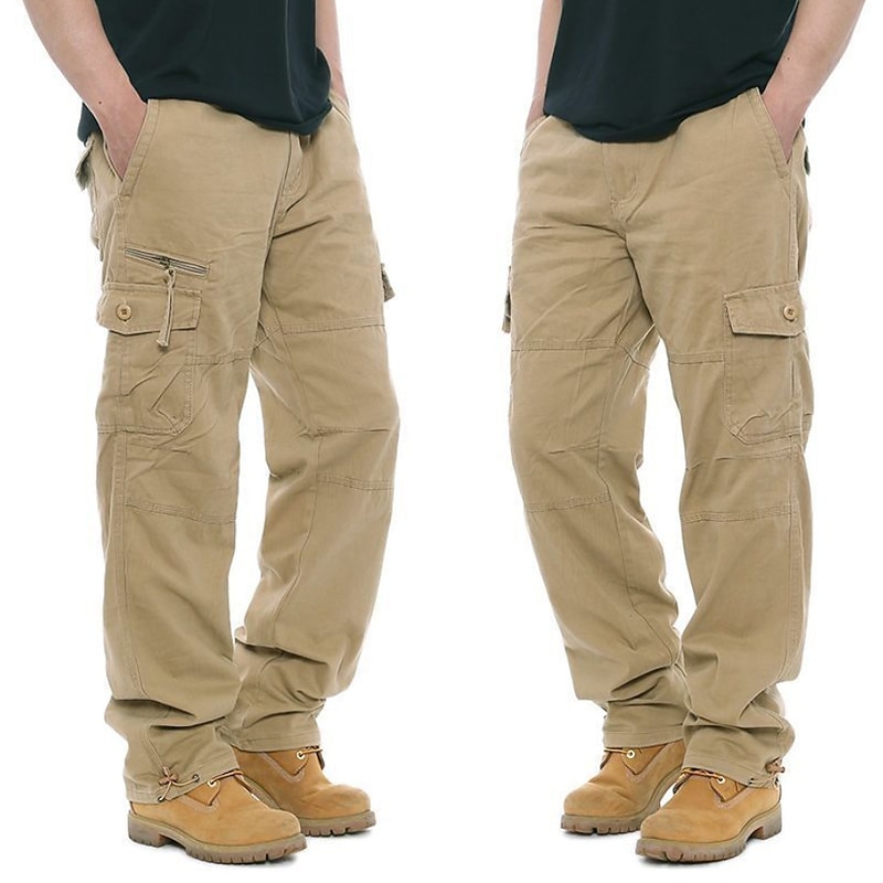 Men's Cargo Pants Hiking Pants Trousers Military Summer Outdoor Ripstop Quick Dry Zipper Pocket Multi Pockets Pants / Trousers Bottoms ArmyGreen Army Yellow Cotton Hunting Fishing Climbing M L XL XXL2