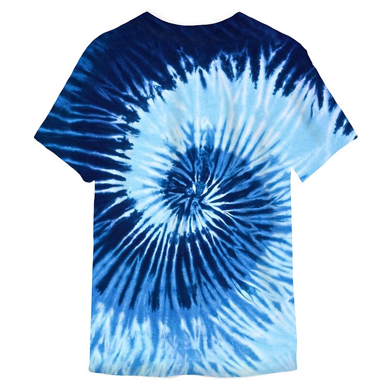 Men's Graphic Tie Dye Spiral Stripe T Shirt Short Sleeve T shirt 3D Print Crew Neck Shirt Sports Designer Classic Daily Sports Weekend Yellow Blue Purple Summer Clothing Apparel S M L XL XXL 3XL2
