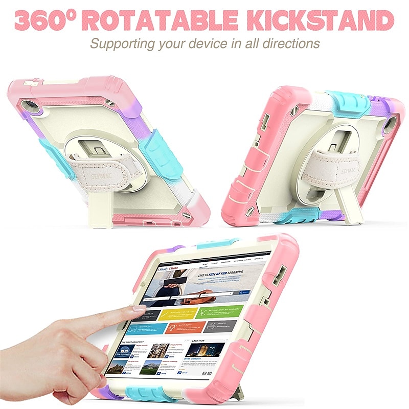 Tablet Case Cover For Samsung Galaxy Tab A8 10.5'' A7 Lite 8.7'' A7 10.4'' A 8.0" 2022 2021 2020 2019 Portable Handle with Stand Holder TPU4