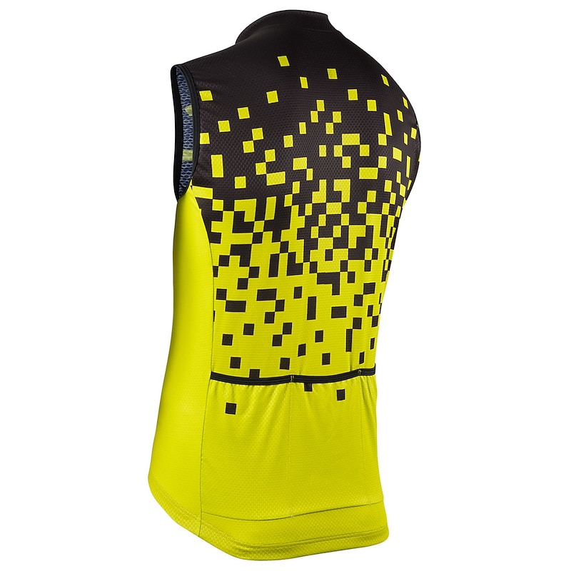 Men's Cycling Vest Sleeveless Mountain Bike MTB Road Bike Cycling Yellow Red Sky Blue Bike Breathable Quick Dry Reflective Strips Polyester Spandex Sports Geometric Clothing Apparel4