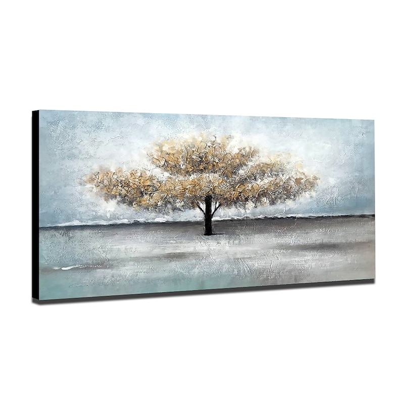 Mintura Handmade Oil Painting On Canvas Wall Art Decoration Modern Abstract Tree Picture For Home Decor Rolled Frameless Unstretched Painting3