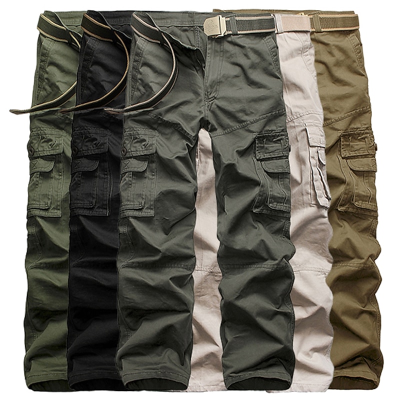 Men's Cargo Pants Work Pants Tactical Cargo Pants Military Summer Spring Outdoor Ripstop Quick Dry Multi Pockets Wear Resistance Pants / Trousers Bottoms Black Army Green Hunting Climbing Camping