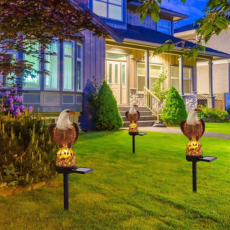 Outdoor LED Eagle Garden Lights Waterproof Animal Night Lights Path Lawn Light Courtyard LED Landscape Lamp for Garden Patio Lawn Aisle Decoration4