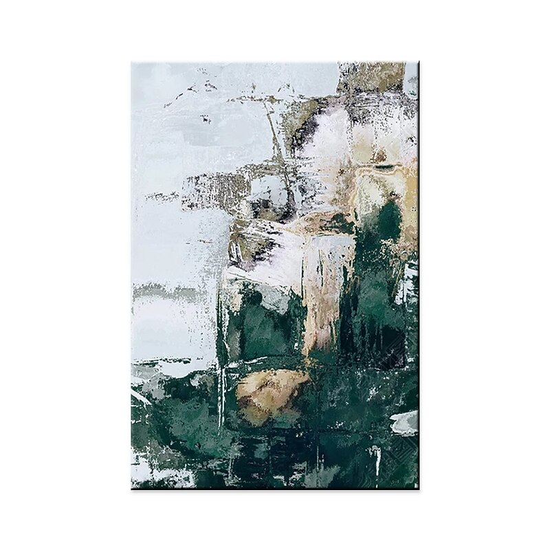 Handmade Oil Painting Canvas Wall Art Decoration Modern Green Abstract for Home Decor Rolled Frameless Unstretched Painting3