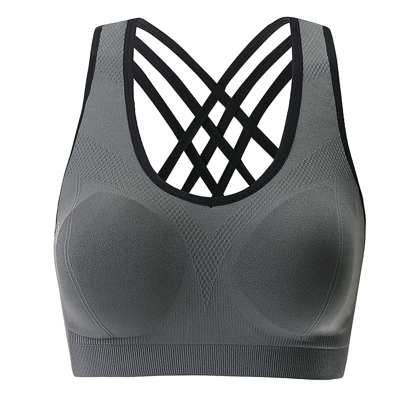 Women's Sports Bras High Impact Seamless Longline Sports Bra for Women Pack with Removable Pad Home Outfits3