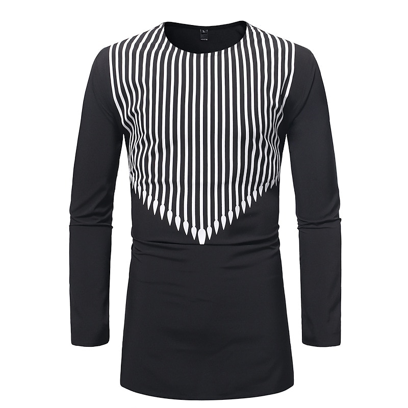 Men's Shirt Modern African Outfits Boho African Print Masquerade Adults Shirt Party2