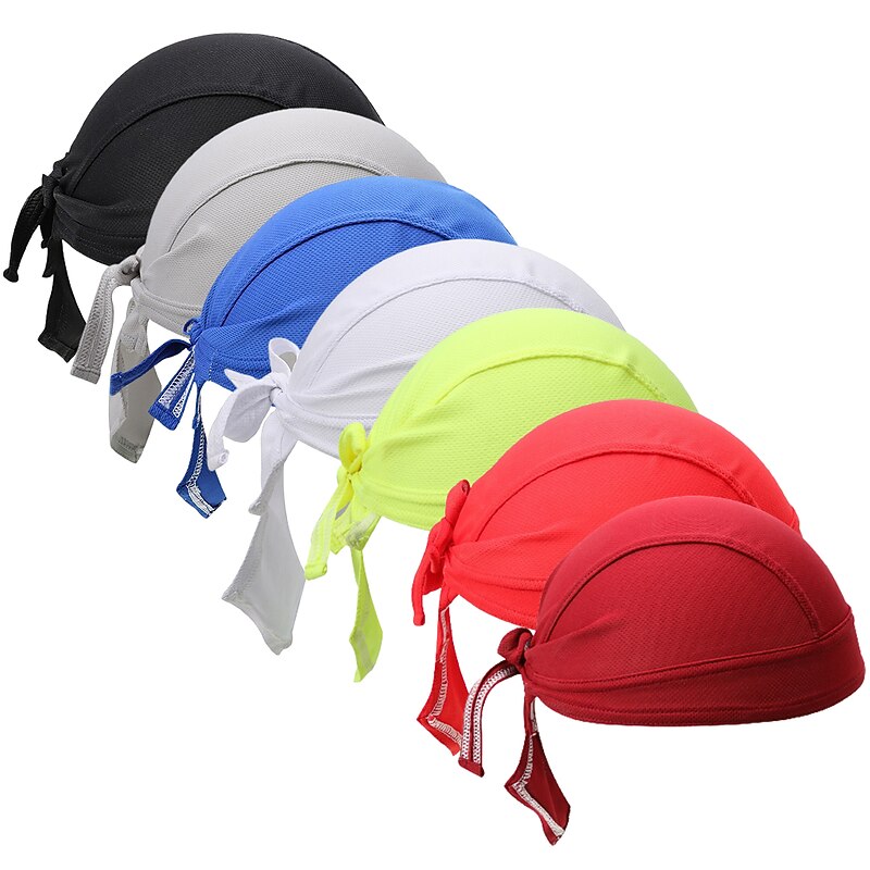 Skull Cap Beanie Do Rag UV Resistant Quick Dry Ultraviolet Resistant Dust Proof High Breathability (>15,001g) Bike / Cycling Black White Yellow Fall Winter for Men's Women's Adults' Camping / Hiking