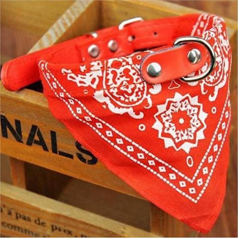 4 Pieces Adjustable Dog Bandana Collar Pet Triangle Scarf Collar Dog Triangle Bibs Pet Kerchief Accessories for Small and Medium Dogs, Puppies