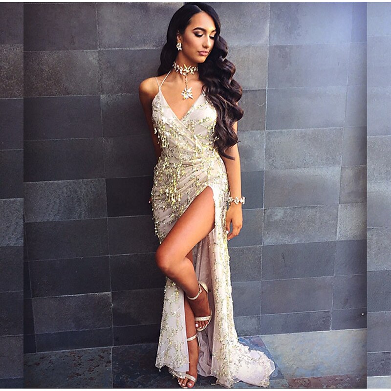 Roaring 20s 1920s Cocktail Dress Flapper Dress Dress Prom Dress Normal The Great Gatsby Charleston Wedding Guest Sequins Fancy Dress Women's Wedding Wedding Guest Event / Party Adults' Dress2