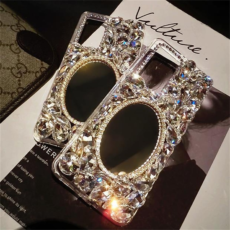 Phone Case For Samsung Galaxy S25 S24 S23 Ultra Plus S22 Plus  Ultra A16 A55 5G A35 5G A14 A54 A53 Back Cover Mirror Shockproof Crystal Diamond TPU2
