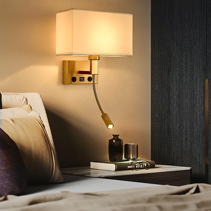 Modern Nordic Style Indoor Wall Lights Bedroom Dining Room Metal LED Wall Light 85-265V 5 W3