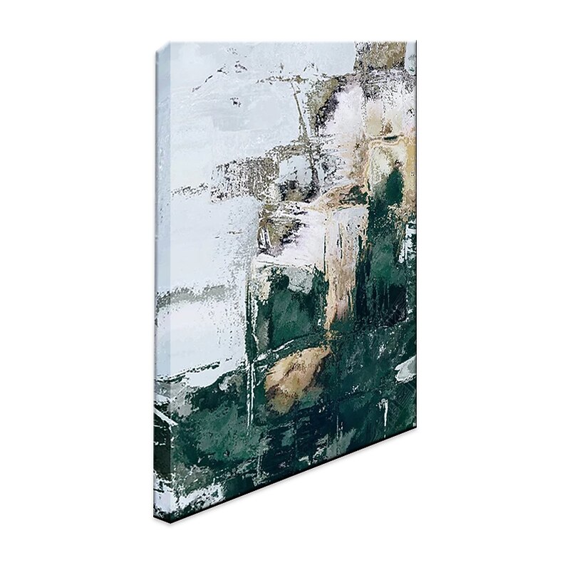 Handmade Oil Painting Canvas Wall Art Decoration Modern Green Abstract for Home Decor Rolled Frameless Unstretched Painting4