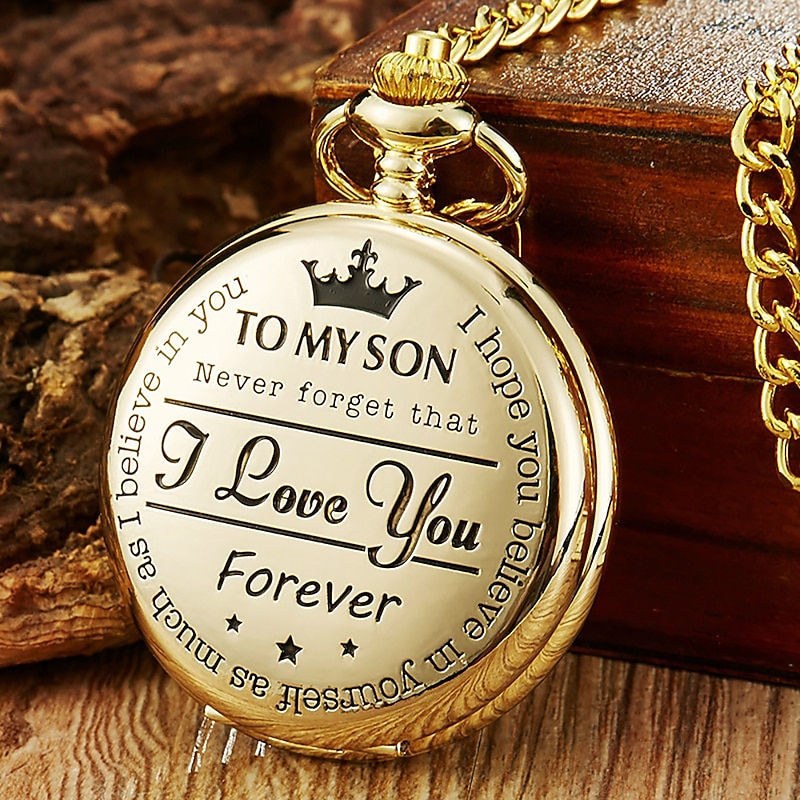 Pocket Watch for Men Analog Quartz Tonneau Vintage Magnetic Metal Design Quartz Pocket Watches Necklace Fob Watches Chain Pendant Watch Unisex Gift