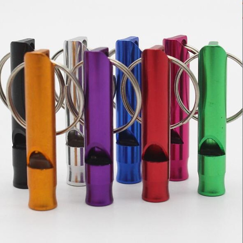 1 Pieces High Pitch Plastic Dog Whistles for Recall Training, Dog Training Whistle with Key Rings (Black, Orange, Blue, Purple, Green)3