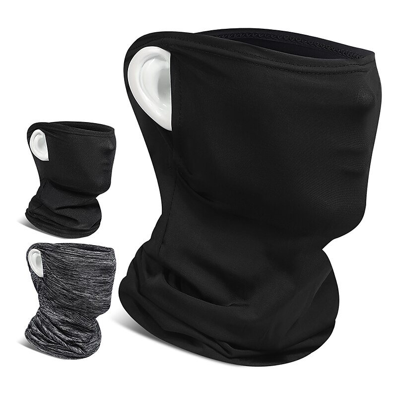 Sports Mask Bandana with Ear Loops Headwear Neck Gaiter Balaclava  Neck Tube Face Mask Solid Color Quick Dry Dust UV Sun Protection Sweat wicking Bike / Cycling  Outdoors  for Women Men Summer