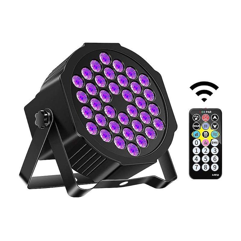 UV Blacklight LED Strobe Stage Par Light Party Lights Indoor 36W 36 LEDs with Remote Controller for Disco Party Club KTV Wedding2