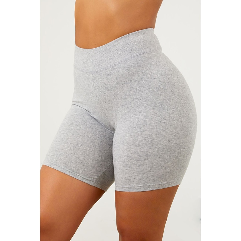 Women's Shorts Leggings Solid Color Short Black Spring & Summer Home Outfits4