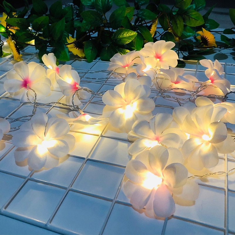 Flower Shape LED Fairy String Lights 3M-20LEDS 1.5M-10LEDs Garland Light Christmas Wedding Party Garden Home Holiday Decoration3
