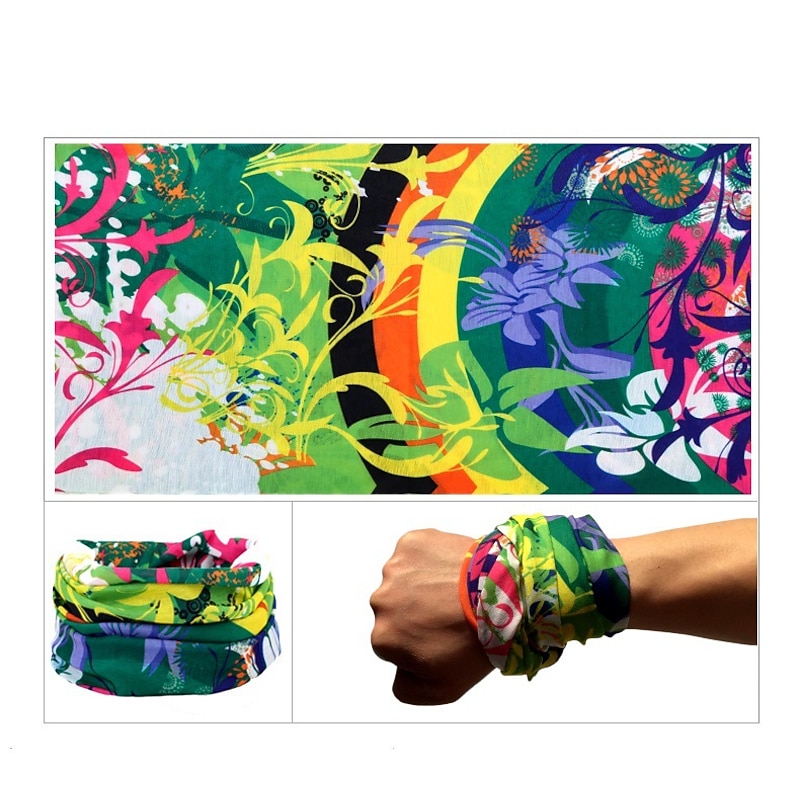 Neck Gaiter Neck Tube Scarf Bandana Sports Scarf Face Mask Floral Botanical Sunscreen High Breathability (>15,001g) Bike / Cycling Random Colors Winter for Men's Women's Adults' Running Cycling2