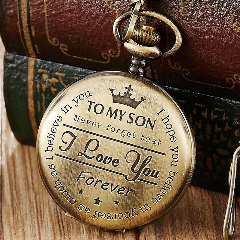 Pocket Watch for Men Analog Quartz Tonneau Vintage Magnetic Metal Design Quartz Pocket Watches Necklace Fob Watches Chain Pendant Watch Unisex Gift4