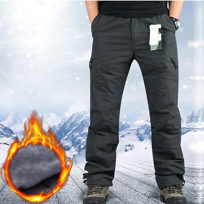 Men's Thermal Warm Ripstop Polyester Black Brown2