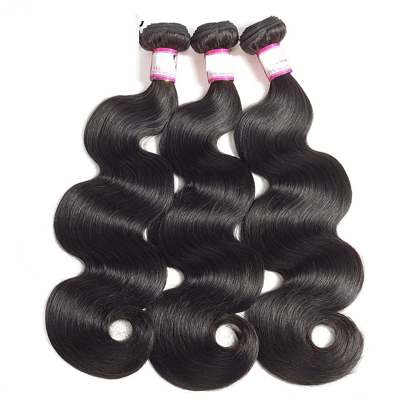 1 Bundle 3 Bundles 4 Bundles Hair Weaves Brazilian Hair Body Wave Human Hair Extensions Human Hair Natural Color Hair Weaves / Hair Bulk 8-26 inch Natural Women Fashionable Design Soft3