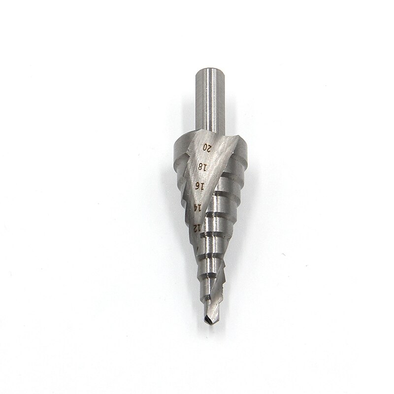 Step Drill Bit Natural Color Triangular Spiral 9-step 4-20mm Plastic Bag Electric Drill Anti-wear Wall Punching / Steel Drilling4