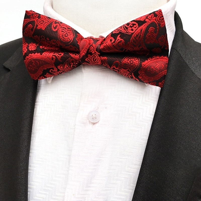 Men's Ties Bow Tie Work Wedding Gentleman Jacquard3