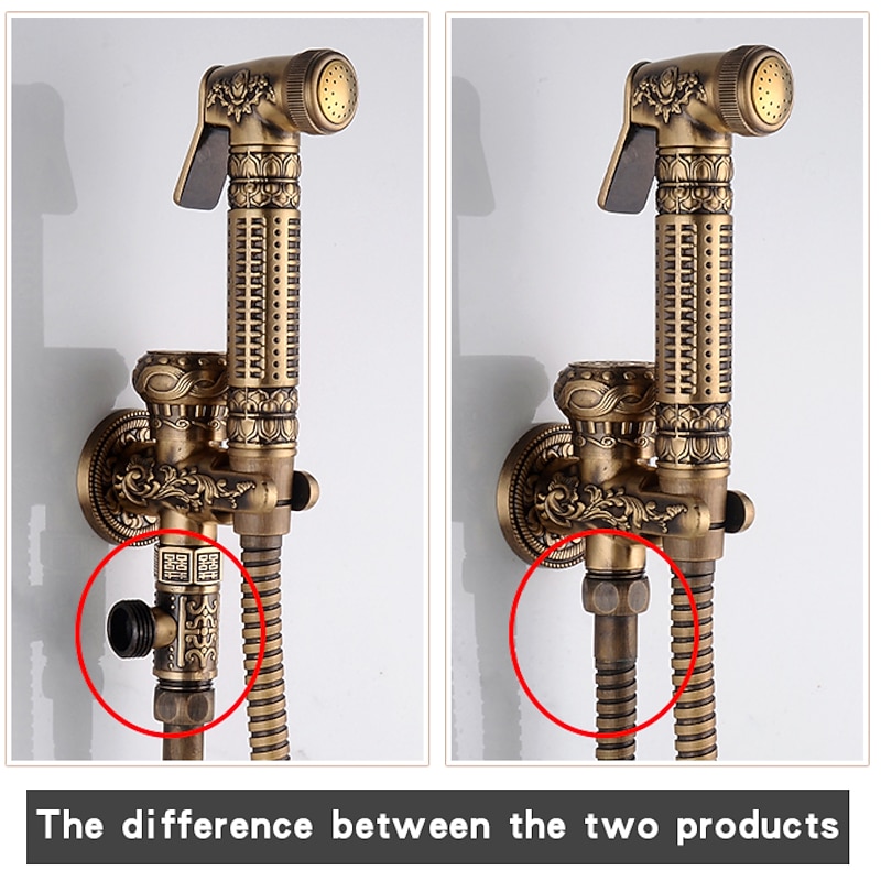 Self-Cleaning Bidet Antique Copper Single Hole  Brushed Chrome4