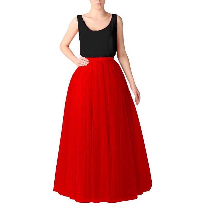 1950s Princess Floor Length Petticoat Hoop Skirt Tutu Under Skirt Fancy Dress Women's Party / Evening Prom Carnival of Venice Adults' Skirt3