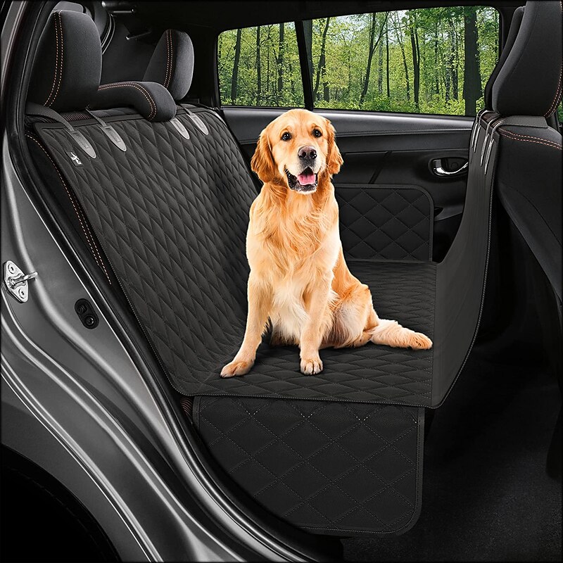 Dog Back Seat Cover Protector Waterproof Scratchproof Nonslip Hammock for Dogs Backseat Protection Against Dirt and Pet Fur Durable Pets Seat Covers for Cars & SUVs（134cm*144cm）