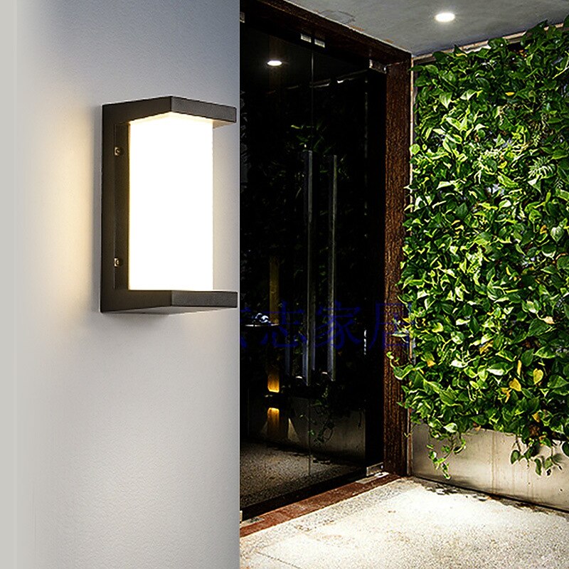 Modern Outdoor Wall Light LED Waterproof Courtyard Hallway Stair Light Acrylic Wall Lights 220-240V 10 W4