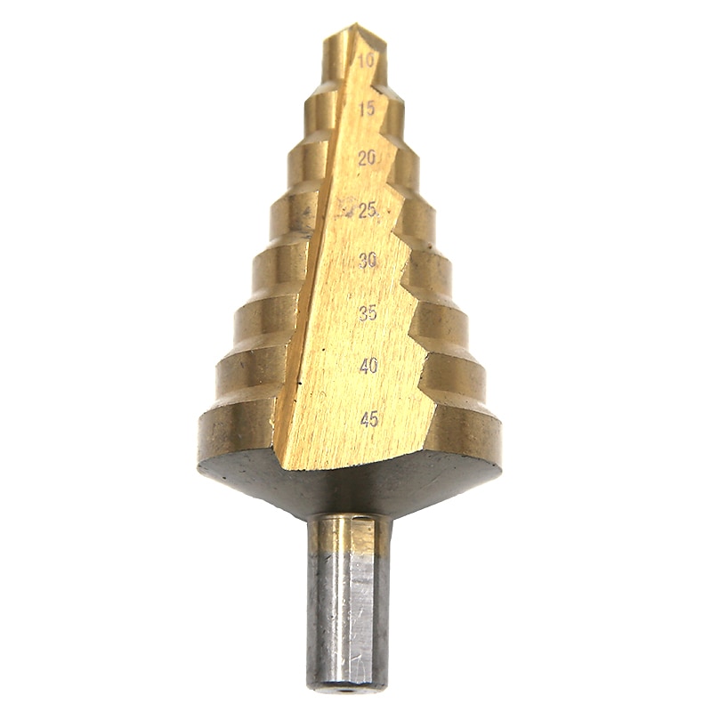 10-45mm Step Drill Bit Electric drill Titanium Anti-Wear Wall punching / Steel drilling