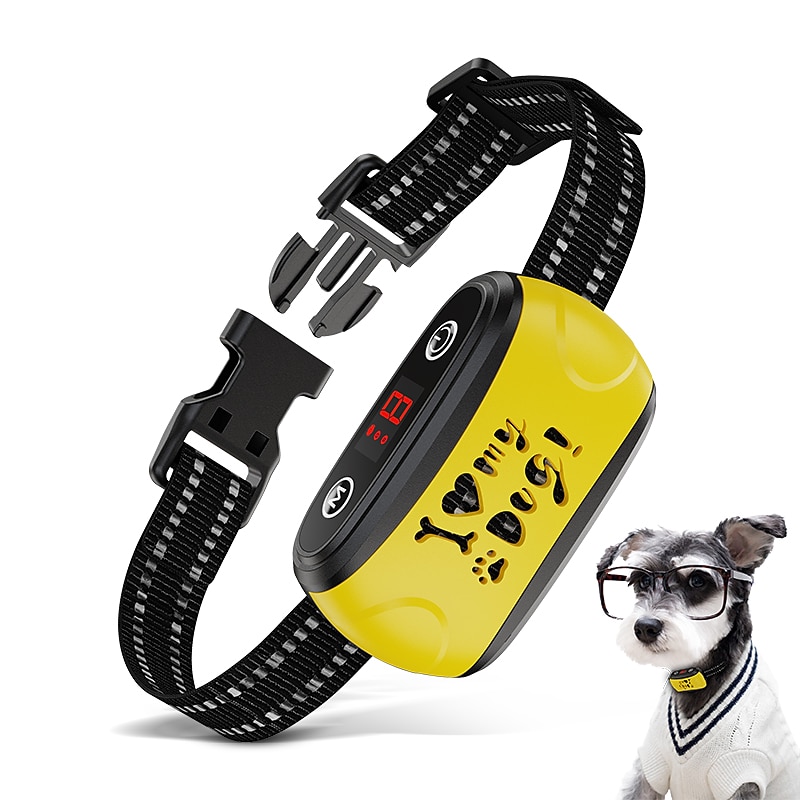 Shock-free Bark Collar for DogsRechargeable Anti Barking Training Collar with  Adjustable Sensitivity and Intensity Beep Vibration for Small Medium Large Dogs2