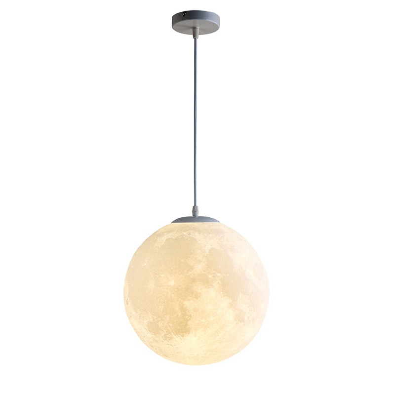 30/35cm 3D Printing Pendant Light LED Globe Design Moon Artistic Style Home Deco. Creative Hanging Light2