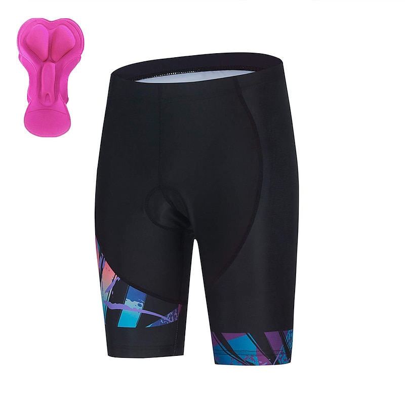Women's Geometric Bike Shorts Cycling Padded Shorts Bike Padded Shorts / Chamois Bottoms Mountain Bike MTB Road Bike Cycling Sports 3D Pad Cycling Quick Dry Moisture Wicking Blue Spandex Clothing2