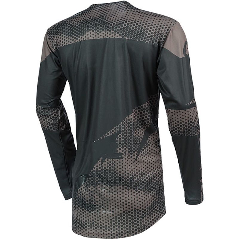 Men's Downhill Jersey Long Sleeve Mountain Bike MTB Road Bike Cycling Green Grey Bike Breathable Quick Dry Polyester Spandex Sports Geometry Clothing Apparel2