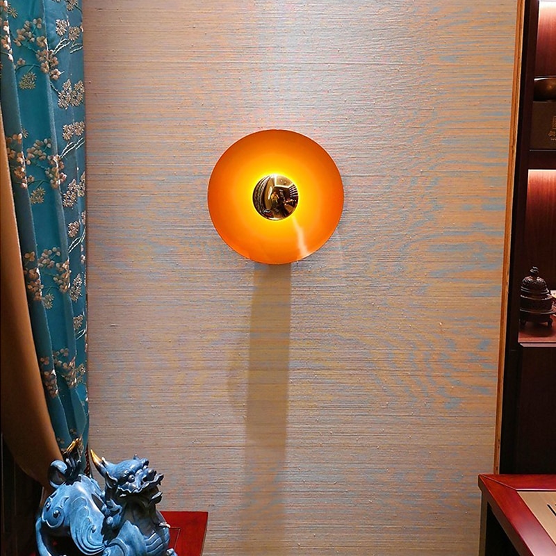 Modern Nordic Style Indoor Wall Light LED Round Designer Colorful Bedroom Dining Room Living Room Metal Wall Lights 220-240V4