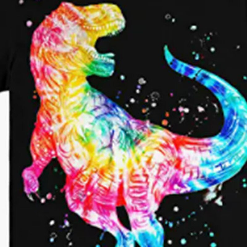 Boys T shirt Short Sleeve T shirt Animal Dinosaur 3D Print Active Sports Fashion Polyester Outdoor Daily Indoor Kids 3-12 Years 3D Printed Graphic Regular Fit Shirt3