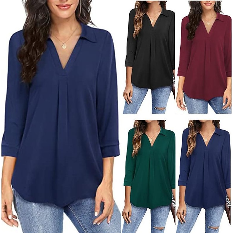 Women's Hiking Shirt / Button Down Shirts Henley Shirt Top Outdoor Breathable Quick Dry Lightweight Sweat wicking Summer Fishing Climbing Beach