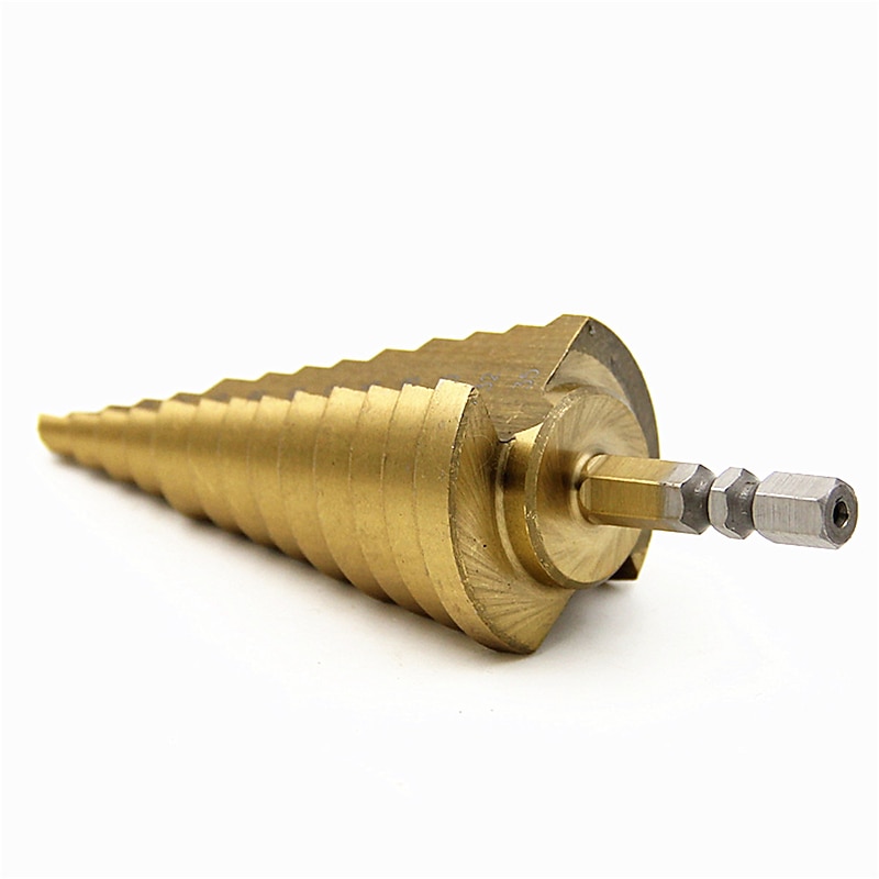 6-35mm Step Drill Bit Titanium Anti-Wear Wall punching / Steel drilling3
