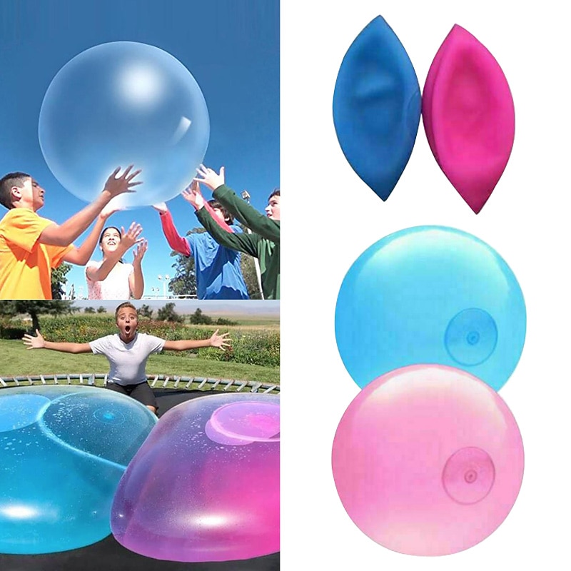 Water Bubble Ball , Balloon Inflatable Water-Filled Ball Soft Rubber Ball for Outdoor Beach Pool Party3