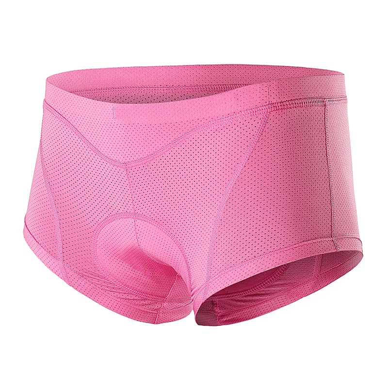 Arsuxeo Women's Cycling Under Shorts Winter Summer Coolmax® Silicon Polyester Black Pink Solid Color Bike Shorts Underwear Shorts Padded Shorts / Chamois 3D Pad Breathable Anatomic Design Quick Dry4