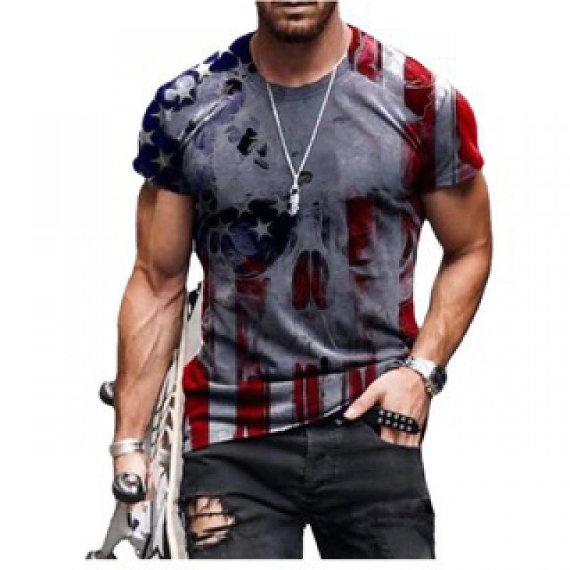 Men's Plus Size T shirt Tee Big and Tall Graphic Crew Neck Short Sleeve Summer Sports Fashion Designer Lightweight Casual Daily Tops4