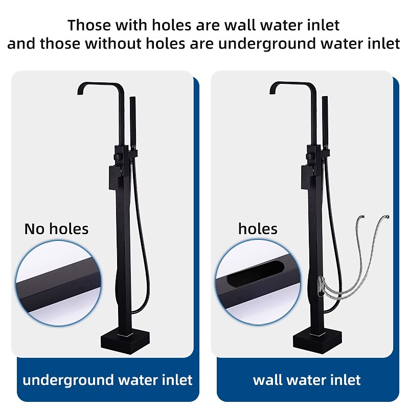 Bathtub Faucet - Contemporary Electroplated Free Standing Brass Valve Bath Shower Mixer Taps2