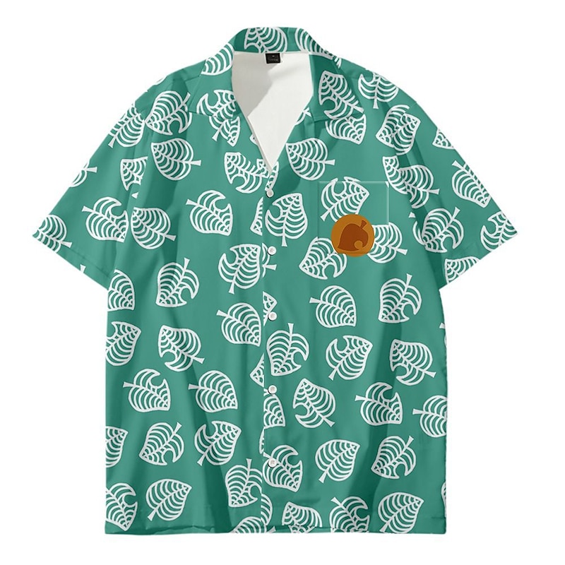 Animal Tom Nook Blouse / Shirt Anime Cartoon Anime 3D 3D Harajuku Graphic For Men's Adults' Carnival Masquerade Back To School 3D Print4