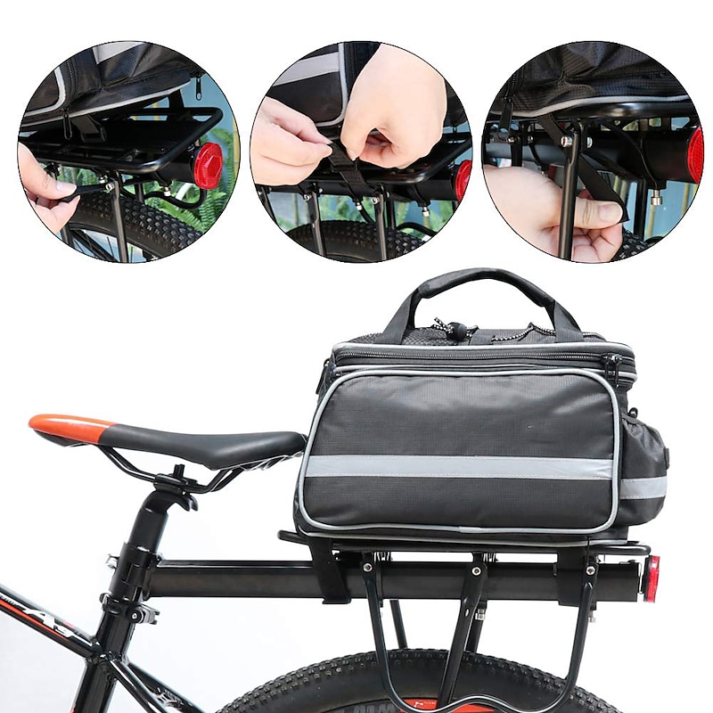 FJQXZ Bike Panniers Bag Bike Rack Bag Large Capacity Waterproof Adjustable Size Bike Bag Nylon Bicycle Bag Cycle Bag Cycling / Bike3