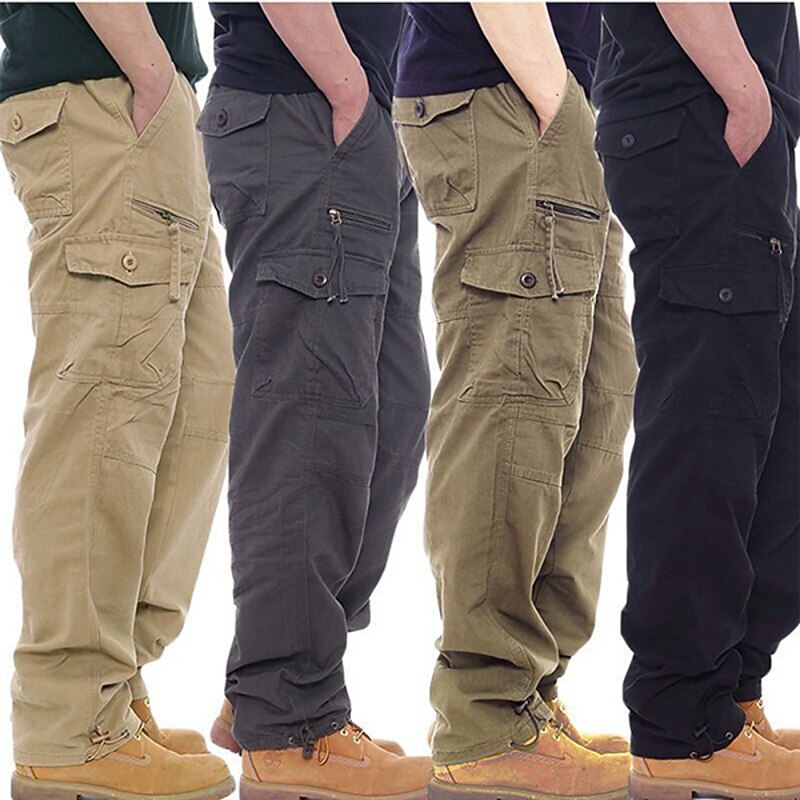 Men's Cargo Pants Hiking Pants Trousers Military Summer Outdoor Ripstop Quick Dry Zipper Pocket Multi Pockets Pants / Trousers Bottoms ArmyGreen Army Yellow Cotton Hunting Fishing Climbing M L XL XXL