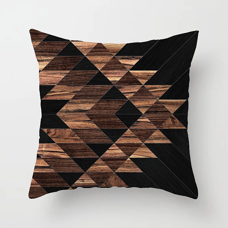 Cushion Cover 1PC Faux Linen Soft Decorative Square Throw Pillow Cover Cushion Case Pillowcase for Sofa Bedroom 45 x 45 cm (18 x 18 Inch) Superior Quality Mashine Washable Pack of 1 6